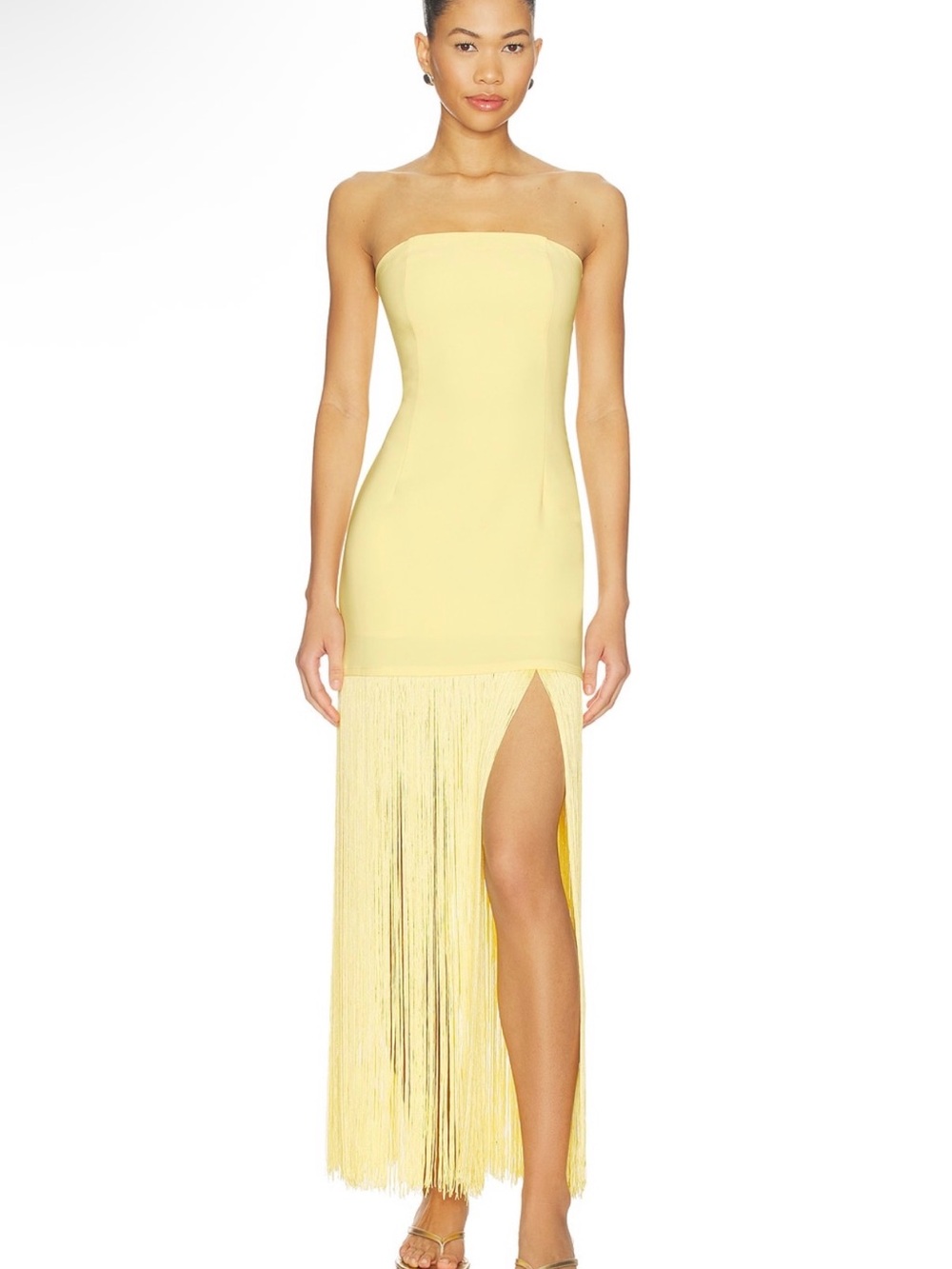 More To Come Marissa Fringe dress in yellow
